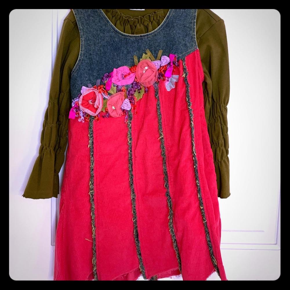 Beetlejuice girls 2piece dress set size 6